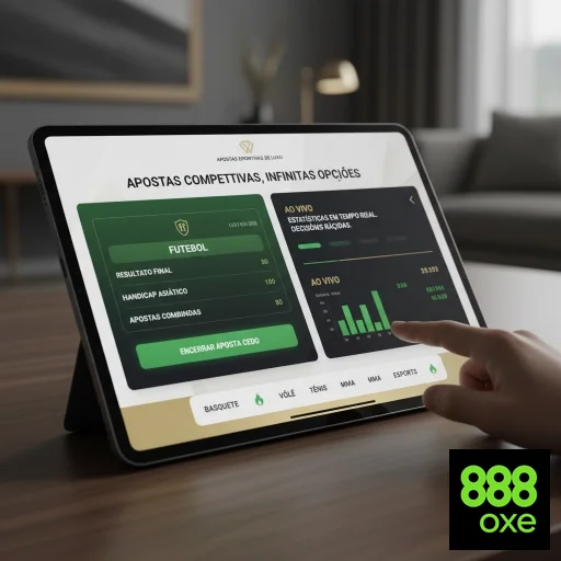 Tela do 888oxe mostrando apostas seguras e rápidas.