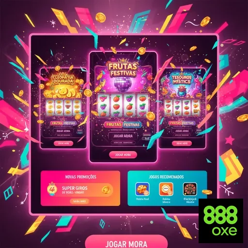 Tela do aplicativo 888oxe mostrando jogos de slot e promoções.