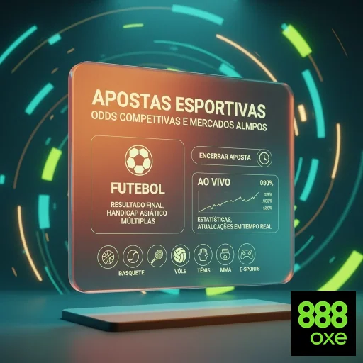 Interface do aplicativo 888oxe com odds para apostas esportivas.
