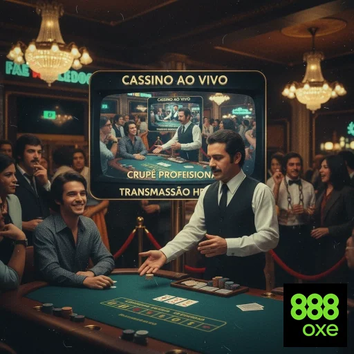 Cenário de cassino ao vivo no 888oxe com crupiê profissional.