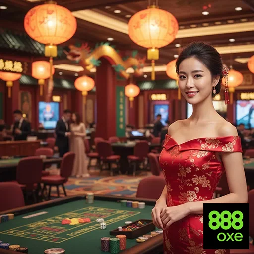 Interface de jogos de slots e serviços VIP da 888oxe.