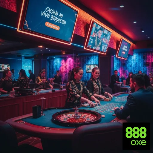 Jogadores interagem em mesa de cassino ao vivo 888oxe.