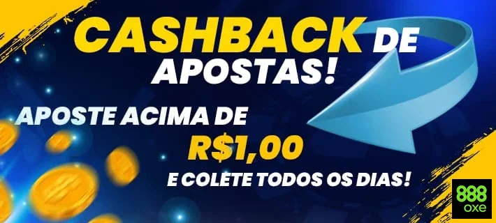 Promoção de cashback no 888oxe para apostas de R$1,00