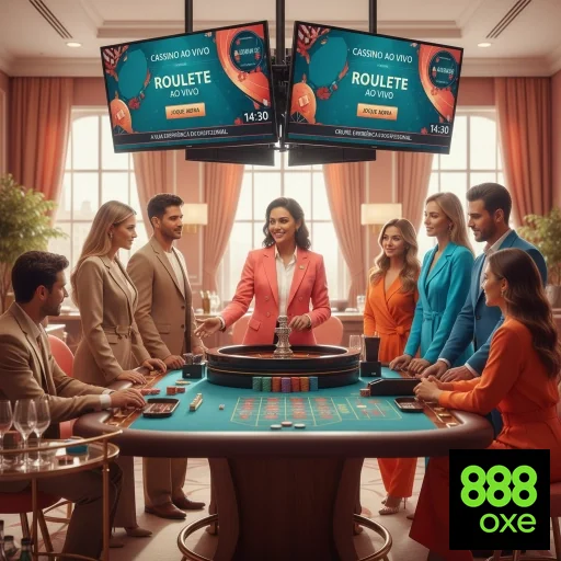 Jogadores participando de roleta ao vivo no 888oxe.