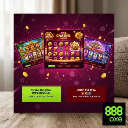 Jogos de cassino em destaque na 888oxe, incluindo slots e jackpots.