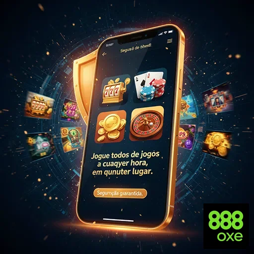 Tela do 888oxe destacando jogos e proteção VIP.